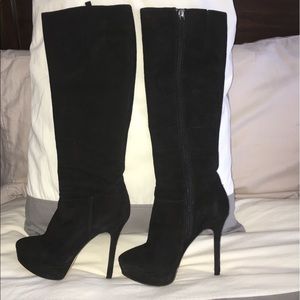 Platform heeled boots